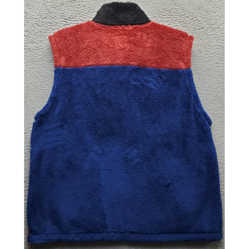 Original Use Vest Mens Large Multi‎ Sherpa Fleece Sleeveless Mock Neck Full Zip